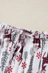 White Christmas Deer Printed Shirt and Shorts Lounge Set